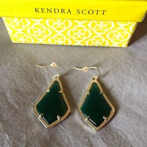 Kendra Scott - Alex earrings in Green & Gold
